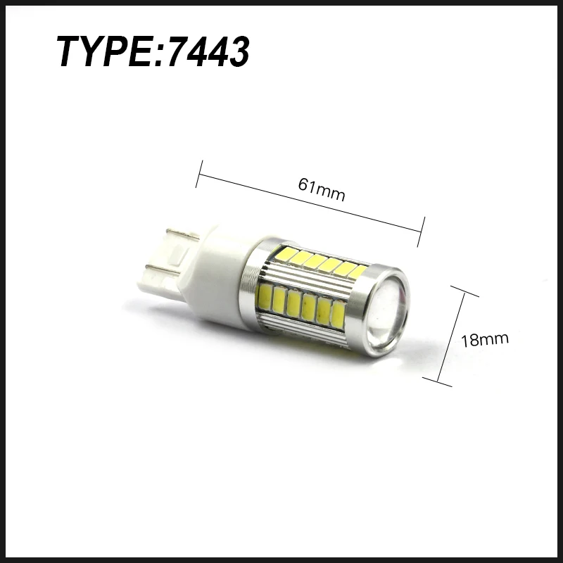 1X 1156 BA15S 7443 7440 3157 1157 BAY15D 33led 5630smd автомобиля задние светодиодные лампы тормозного