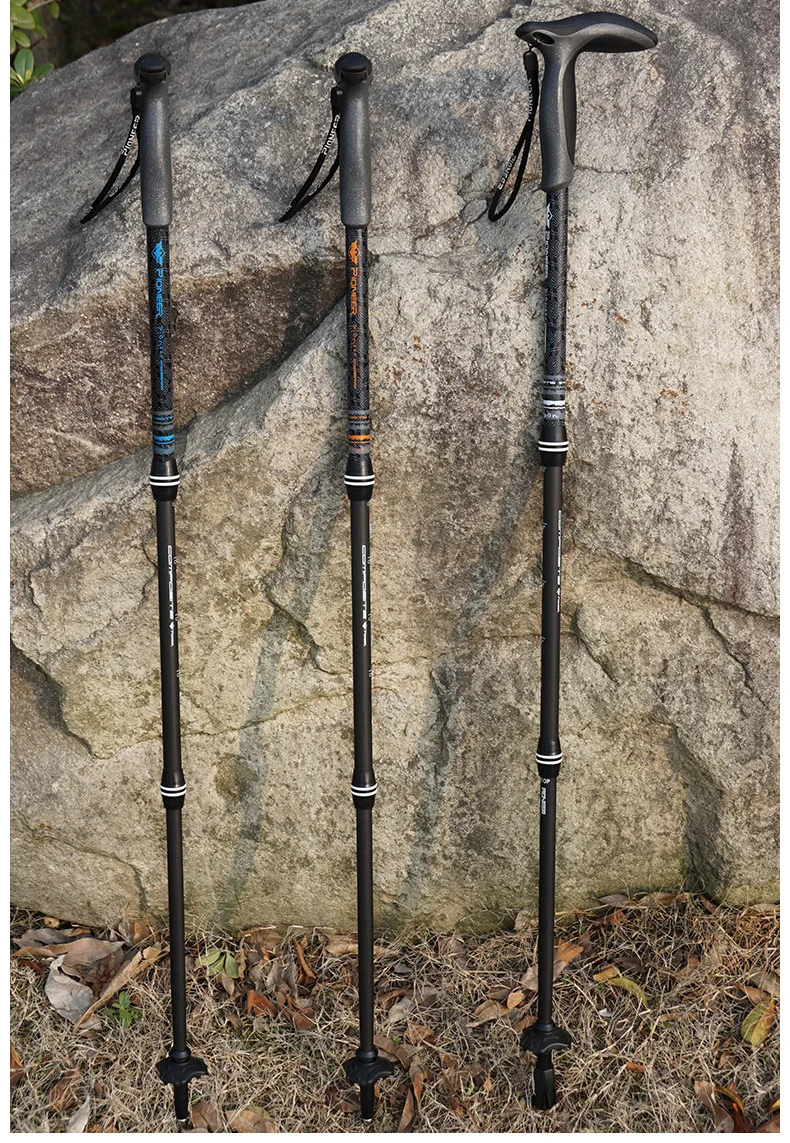 Cane para Idosos Pioneiro de Fibra de Carbono Pólo Trekking Quick Flip Bloqueio Compacto Ultraleve Dobrável Viagem Caminhadas Bengala 24 rápida flip lock ultraleve dobrável viagem caminhadas bengala bengala para idosos