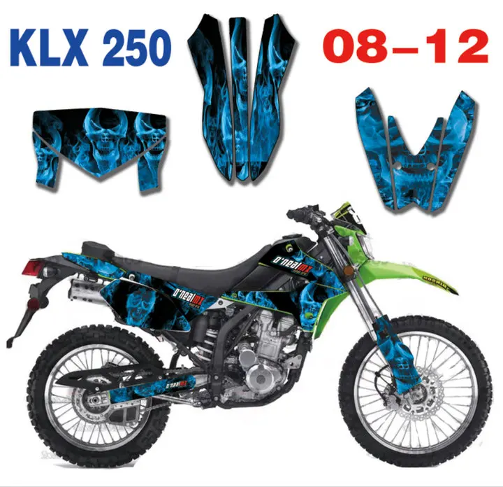 

Motorcycle Graphics Stickers Decals For Kawasaki KLX250 KL250X KLX 2008-2012