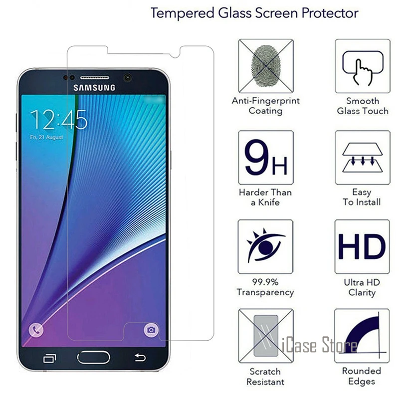 9H Hardess Tempered Glass Screen Protector For Samsung Galaxy Note 2 / 3 4 5 Note3 Neo Lite Protective Film | Мобильные телефоны и