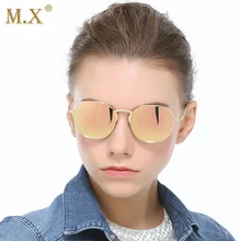 Gafas de sol MX redondas polarizadas para mujer, gafas de sol Vintage para mujer, diseño de marca femenina, gafas Polaroid con espejo, gafas UV400