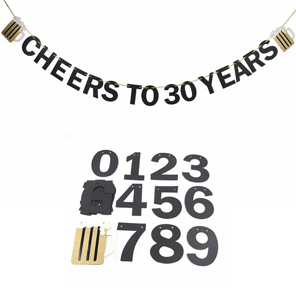 

Cheers To 1-100 Years Old Birthday Party Decorations Adult Happy Birthday Banner For Party Backdrop Adult Birthday Supplies