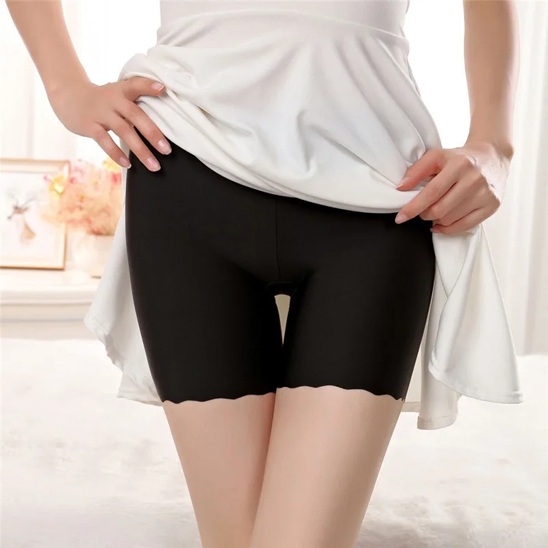 Women Soft Seamless Safety Short Pant Under Skirt Modal Ice Silk Breathable Bu