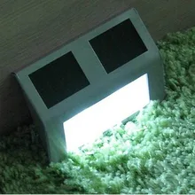 2 светодиодный солнечный садовый светильник из нержавеющей стали супер яркий водонепроницаемый светодиодный садовый тропинка изгородь лампа для наружной лестницы