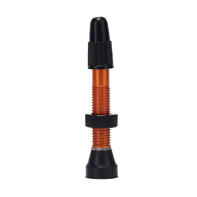Бескамерный клапан Presta для горного велосипеда, инструмент для ремонта горного велосипеда, аксессуары для велосипедных шин - Цвет: orange