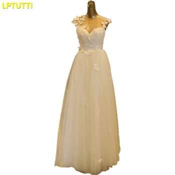 

LPTUTTI Appliques New Plus Size Princess Bridal Marriage Gown Boho Bride Simple Party Long Luxury Wedding Dresses