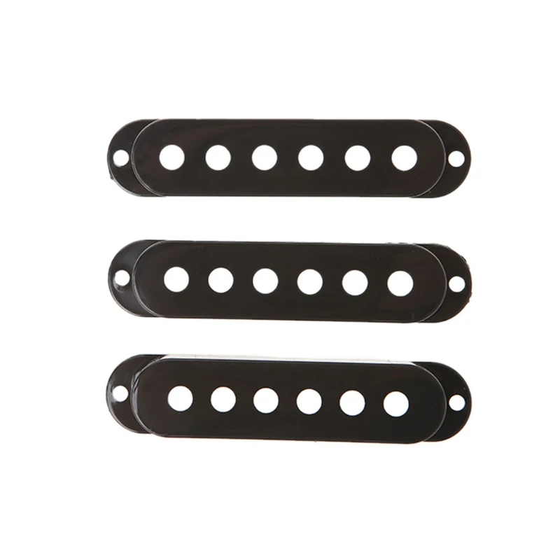 

3pcs Single Coil Guitar Pickup Cover 48 50 52mm Pole Spacing for Strat SQ Tool