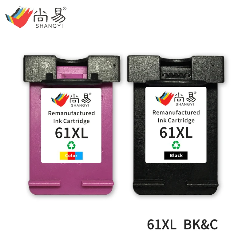 Shangyi 61 XL Compatible Ink Cartridge for HP Deskjet D1000 1050 2000 2050 2510 3000 3050 3052 3054 3540printer | Компьютеры и офис