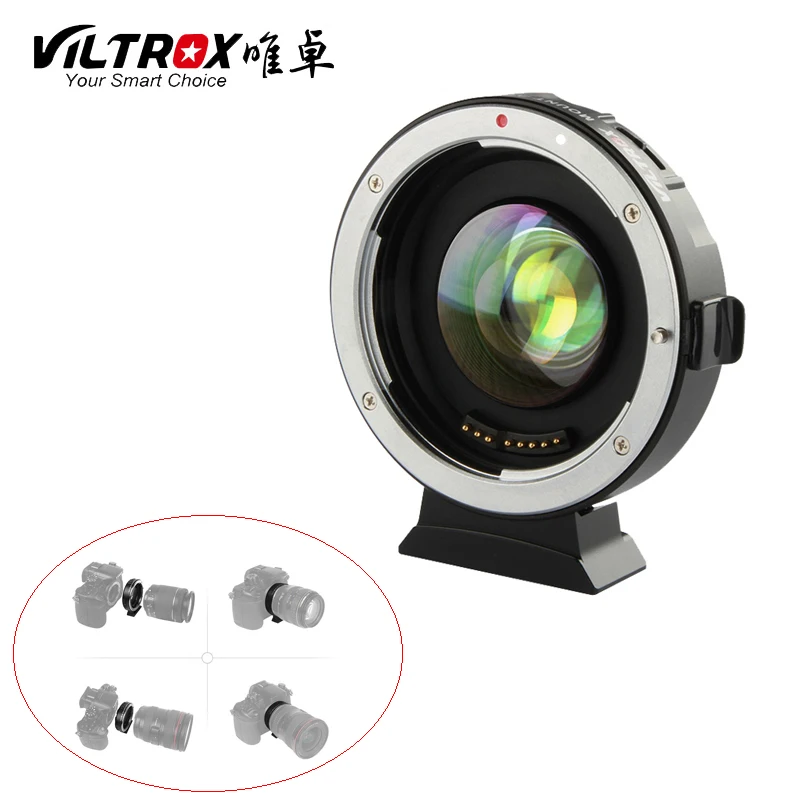 Viltrox EF-M2 адаптер автофокуса Booster 0.71X для объектива Canon EF к M43 MTF