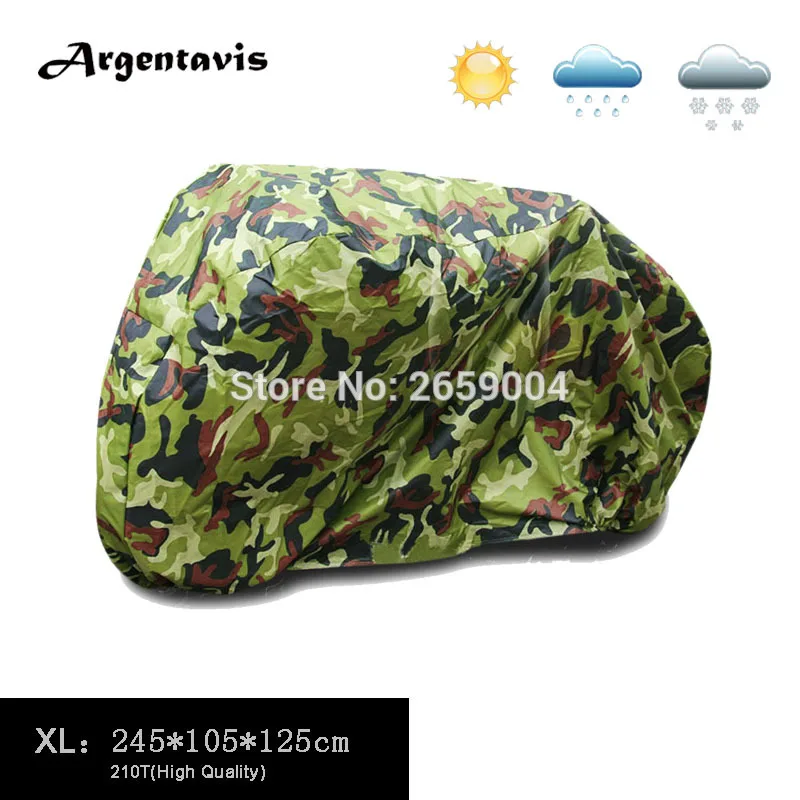 210T XL Camouflage Motorcycle Covers Waterproof Motorbike Cruiser