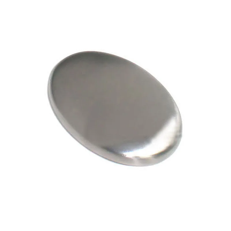 

Hot Sale Stainless Steel Soap Oval Shape Deodorize Smell From Hands Retail Magic Eliminating Odor Kitchen Bar Bath Soap CA1T