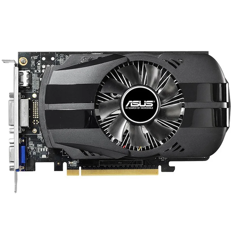 Видеокарта ASUS оригинальная Видеокарта GTX 750Ti 2 Гб 128 бит GDDR5 для nVIDIA Geforce GTX 750 Ti б/у карты VGA 650 760 1050