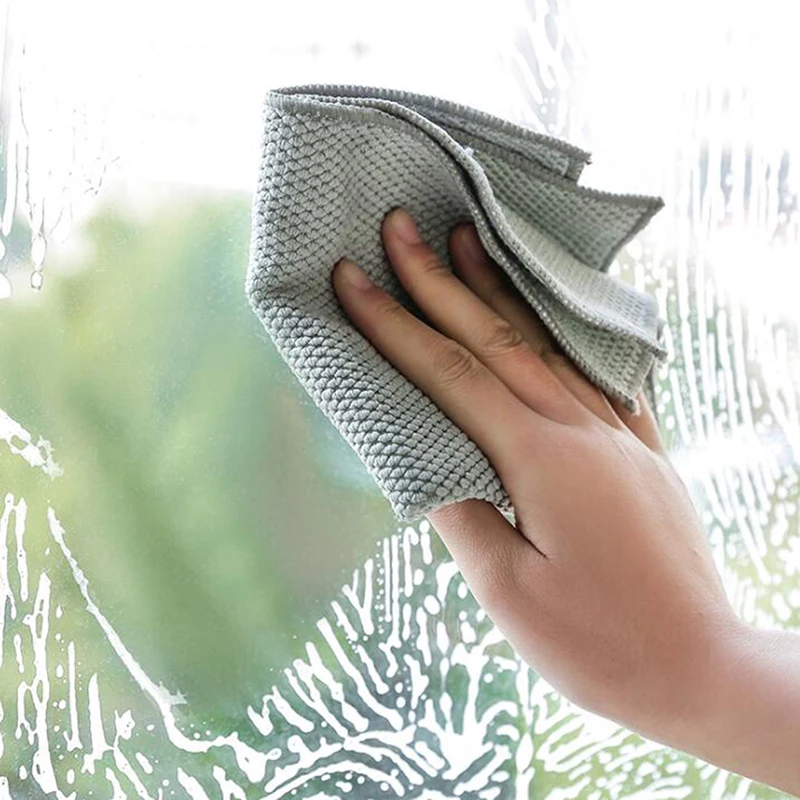 

Multi-purpose Super Absorbent Household Washing Windows Car Floor Cleaning Cloth Kitchen Washing Towel Dishcloth Wiping Rags New