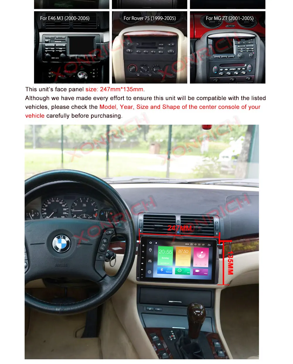 Sale 9 Inch Android 8.0 Octa 8 Core 4G RAM car Multimedia player GPS Navigation for BMW E46 dvd 3 Series M3 Radio BT 10
