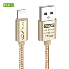 

GOLF Metal Braided USB Data Charger Cable For iPhone 5S 6S 7 8 Plus X XR XS Max SE USB Charging Cable For iPad mini 2 3 4 Air 2