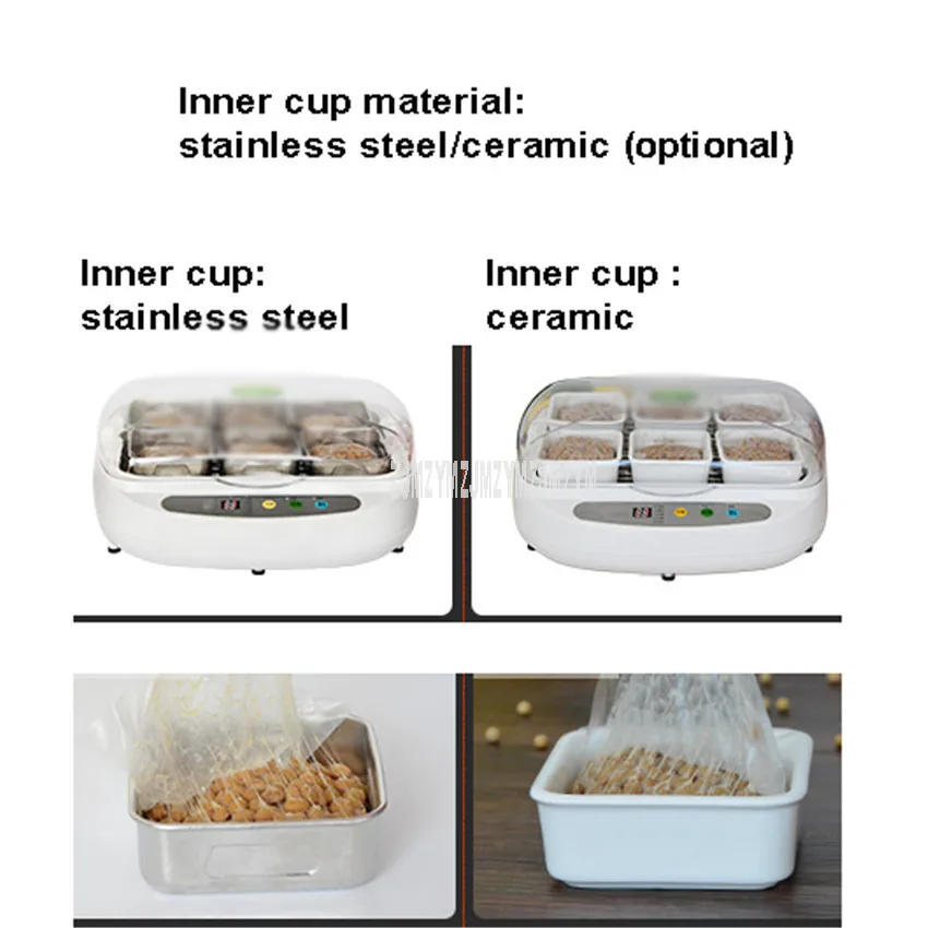 3.5L Intelligent Natto Machine Yogurt Maker Rice Wine Making Machine Full Automatic Household Japanese Natto Maker 220V 40W