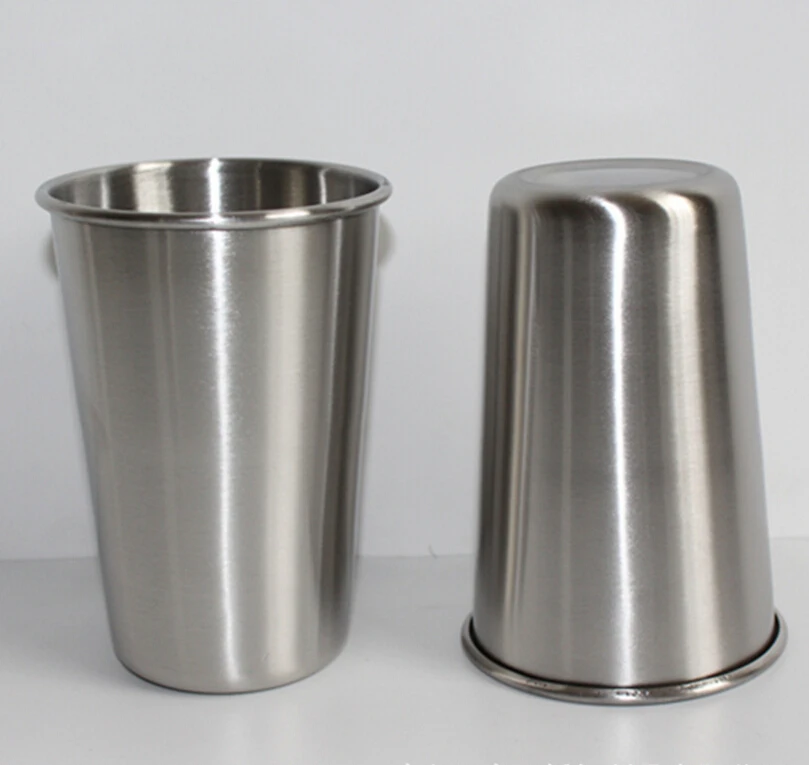 good quality 304 stainless steel cup beer milk tea juice cold drink cup