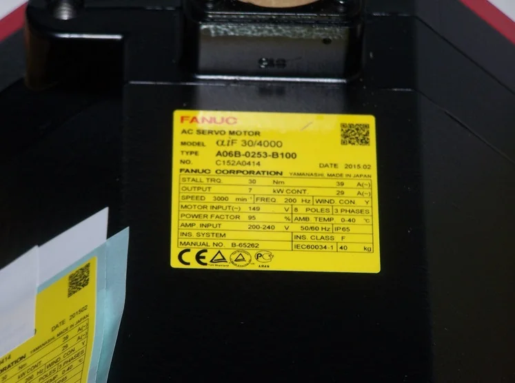 CNC machining Alpha iF 30/4000 AC servo motor Fanuc A06B-0253-B100 for cnc machine