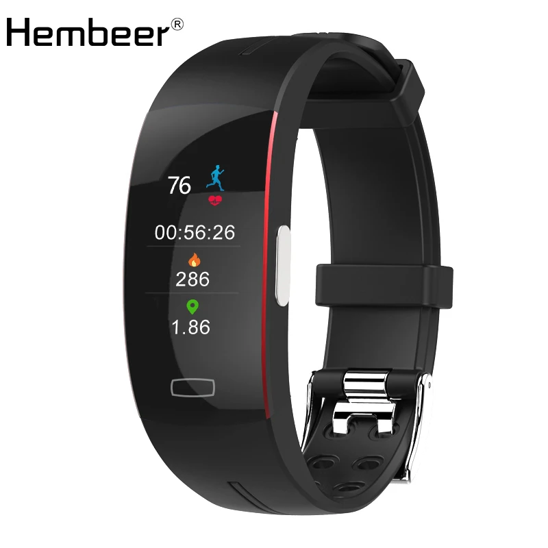 

Hembeer P3 Plus Smart Band PPG+ECG Accurate Heart Rate Monitor Blood Pressure Monitor Watches Weather Report Bracelet pk Fitbits