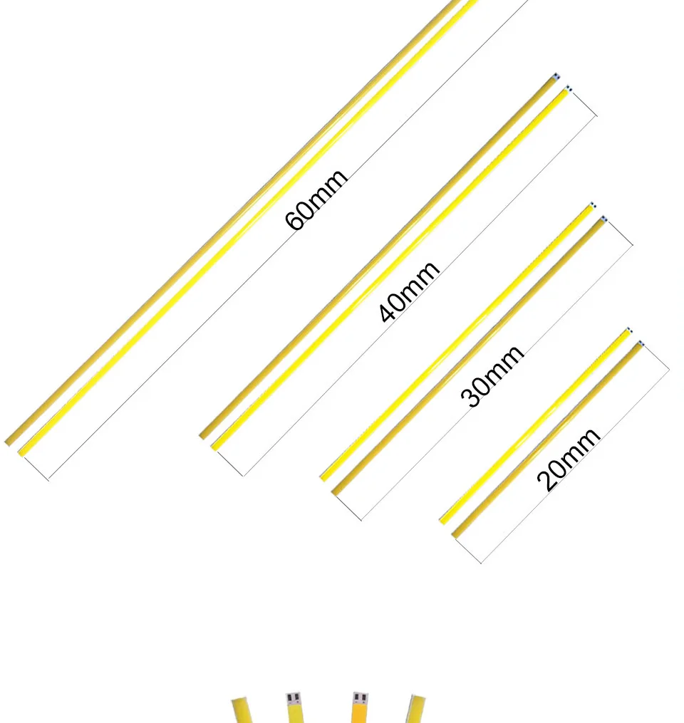 10w 20w 60cm 40cm 30cm 20cm cob led strip car light (4)