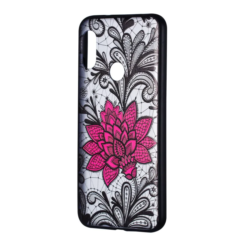 

Silicone Case For Xiaomi Redmi Note 6 Pro Case 3D Relief Lace flower Phone back Cover For Xiaomi Redmi Note 6 Pro Case