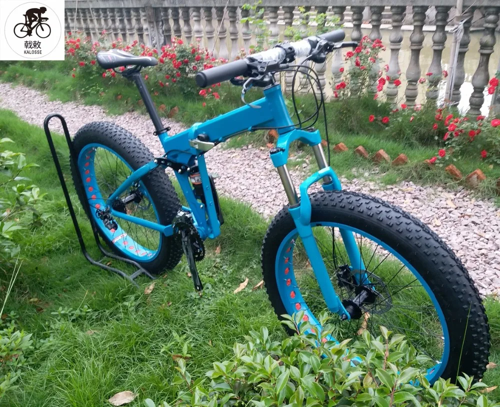 Kalosse M610 полный подвесной рама толстый велосипед 26*4 0 шины 30 скоростей складной 26er