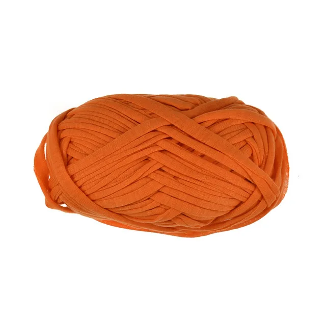 100 г/шт. 30 м Вязание толстой нитью вязание крючком ткань из пряжи вязание крохеттинг нить DIY сумка ковер подушка хлопчатобумажная ткань - Цвет: Orange