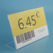 10*15 см 50 шт. прозрачный акриловый держатель знака ценник кадр Дисплей настольная подставка имя карты Дисплей стойки ID этикетка тег держатель дело