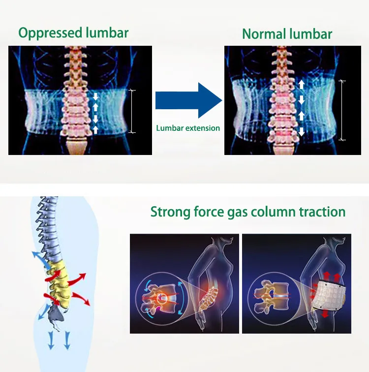 Tcare воздушный Тяговый пояс для спины Корректор осанки облегчающий боль Пояс для спины бандаж забота о здоровье спины Поясничный поддерживающий бандаж массажер