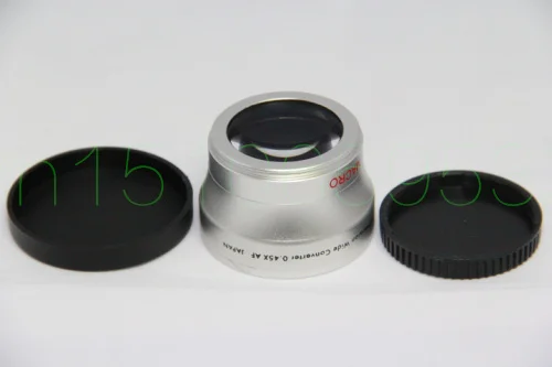 43 мм 0.45x широкоугольный + макрообъектив 0 45 Серебряный|conversion lens|0.45x wide anglewide conversion