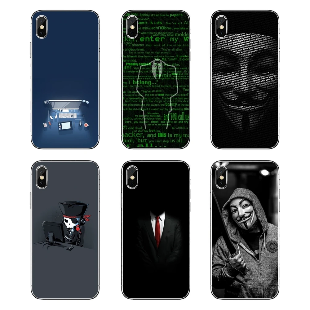 

Hackers Wallpapers For Samsung Galaxy Note 8 9 S9 S10 A8 A9 Star Lite Plus A6S A9S Transparent Soft Shell Covers