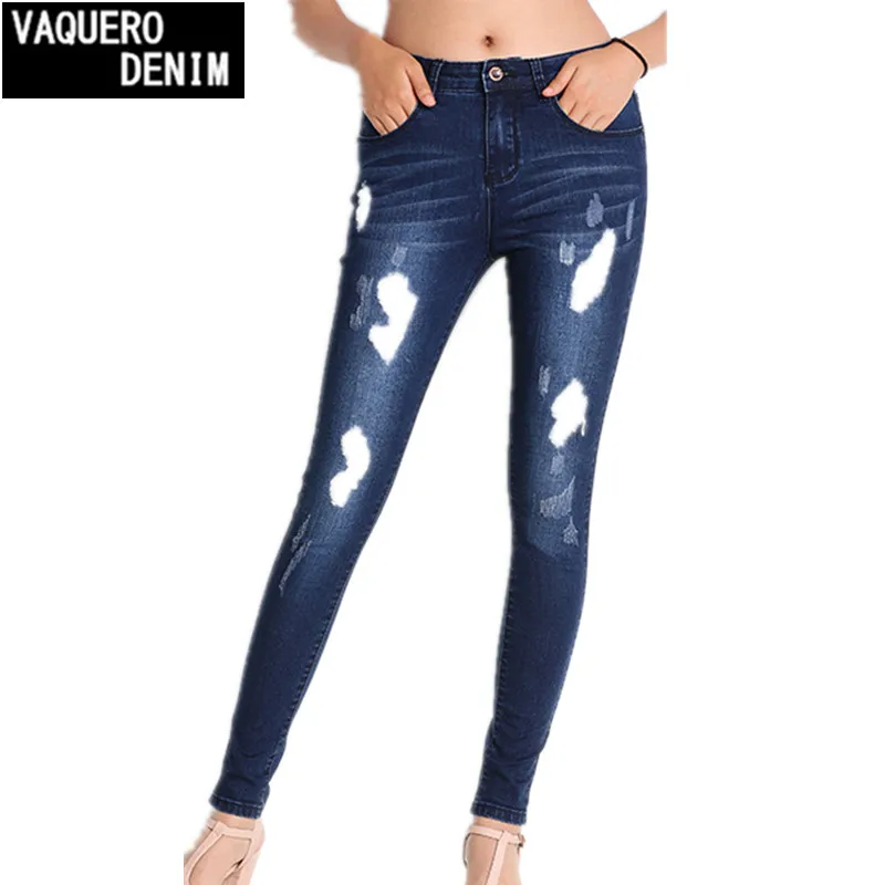 Рваные джинсы,, женские потертые джинсы, узкие джинсы, брюки-карандаш, рваные джинсы для женщин, 031 - Цвет: blue