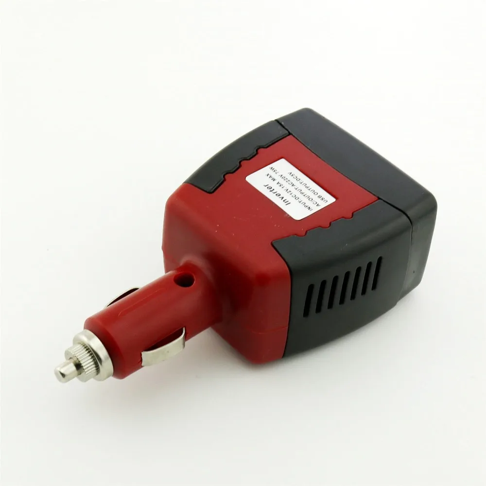

1pcs Car DC 12V to AC 110V/220V 75W Power Inverter Charger Adapter USB 5V New