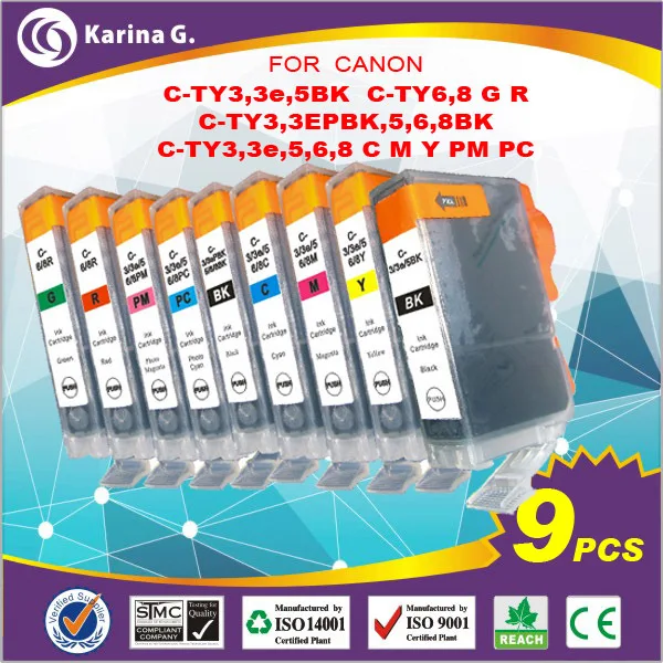 7PK весь набор дополнительных один черный принтер картридж для canon ip6000D I905D I950 I965 I990 I9100 BCI-6BK BCI6 C/M/Y BCI-6PM BCI-6PC