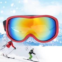Противотуманные лыжные очки UV400, очки для детей и взрослых, большие Лыжные маски, очки для мужчин и женщин, снежные очки, ветрозащитные пылезащитные очки