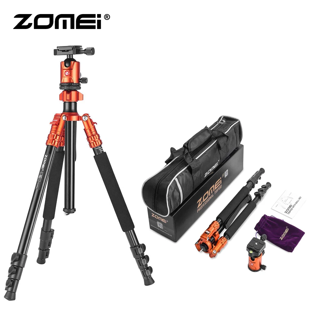 

Zomei M7 Travel Compact Tripod with Ball Head Quick Release Plate DSLR Tripod Monopod Stand for Camera Canon Nikon Sony DSLR DV