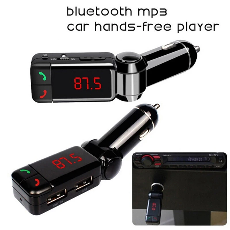 Wireless Bluetooth FM Transmitter Car MP3 Audio Player FM Modulator Car