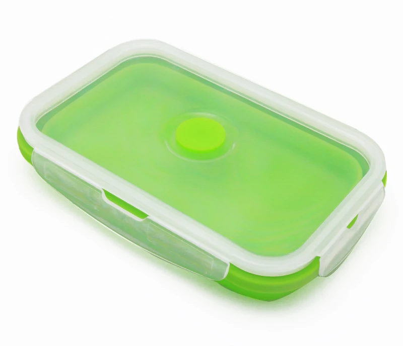 EPASUN 750 мл складной силиконовый складной переносной для ланча бэнто коробка для еды столовая посуда контейнер для еды миска для детей