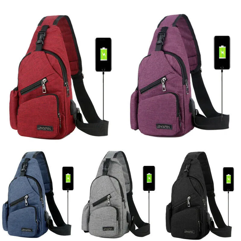 

Men Women Sling Bag Messenger Crossbody Shoulder Chest Cycle Daily Travel