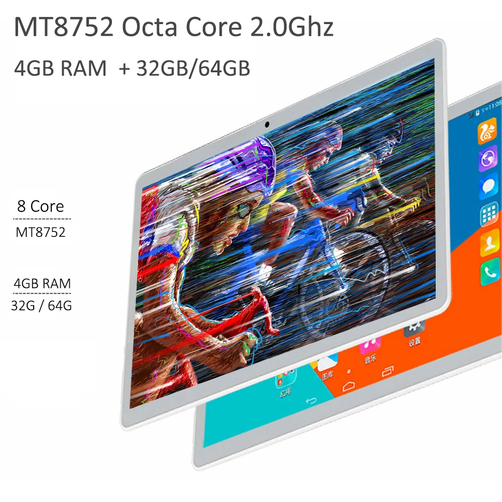 Новые 10 дюймов планшетный ПК модель mtk8752 Octa core 4 Гб Оперативная память 64 Гб Встроенная память Android 8,0 GPS и двойная камера 3g 4 аппарат не привязан к оператору сотовой телефон планшет 10,1"