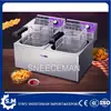 Commercial frying pan fried dough sticks machine fried potato chips deep fryer 24L double baskets deep frying fryer machine 1
