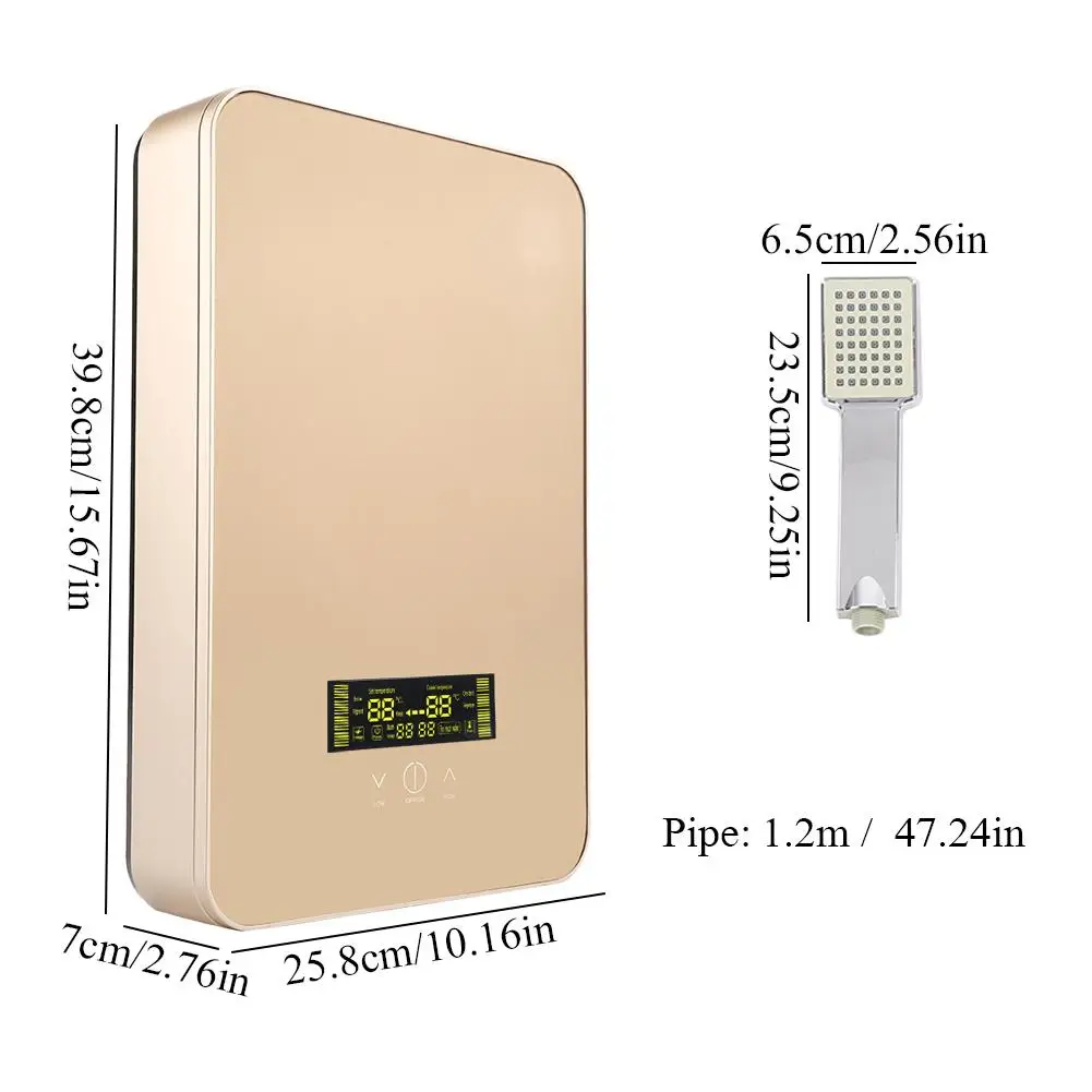 Мгновенный Электрический Душ Электрический водонагреватель скорость горячий Душ Ванна индукционный нагреватель Электрический водонагреватель нагрев воды