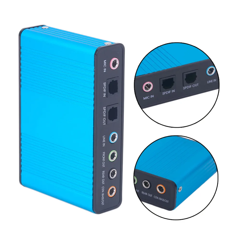 External USB Sound Card Channel 5.1 7.1 Optical Audio Card Adapter for PC Computer Laptop Hot