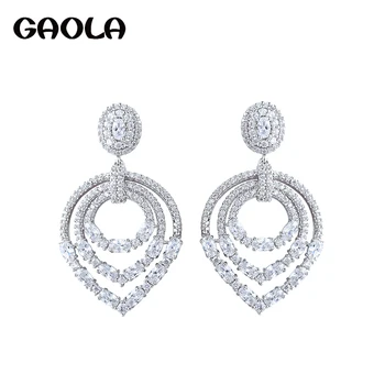 

GAOLA Water Drop AAA Cubic Zirconia Dangle Earrings Bridesmaid Jewelry GLE6417
