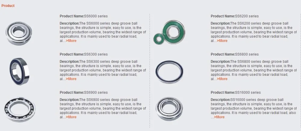 SS BEARINGS