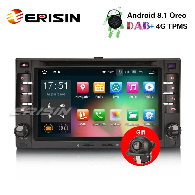 

Erisin ES3832K 6.2" Android 8.1 DAB+ GPS Car Stereo Sat Nav for KIA CARENS SORENTO SPORTAGE RONDO CERATO