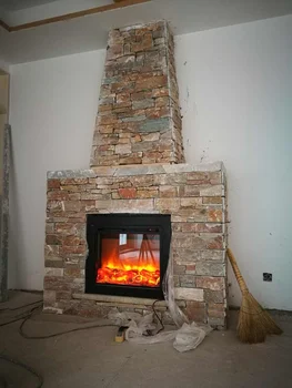 

Free shipping to Saudi Arabia Q-02 Large panel imitation electric fireplace