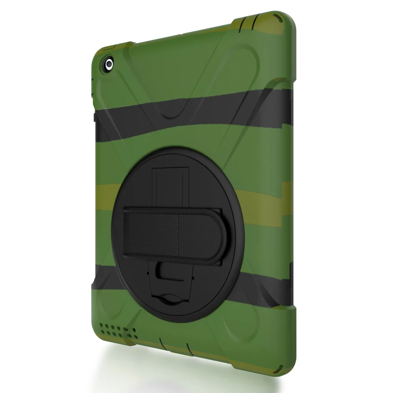 Чехол для Apple ipad 2 3 4, ZAIWJ Safe Kids Armor At Мягкий противоударный силиконовый+ жесткий чехол для ipad 4/3/2