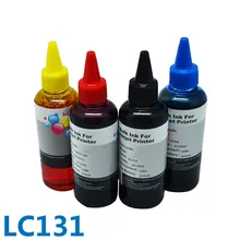 4 бутылки* 100 мл Лидер продаж дополнительный Цвет для Brother LC131 оптом принтер краситель чернила Brother DCP-J152W/J552W/J752W/J172W