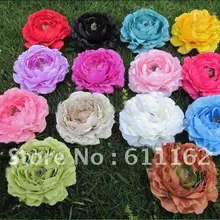 2013 Горячие продажи " оборки цветы ранункулуса дизайн! Модный детский цветок! Смешанные цвета, 100 шт./лот